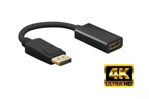 Adapter DisplayPort 1.4 male to HDMI type A female, 4K*2K@60Hz, 3D, length 0.10m blister